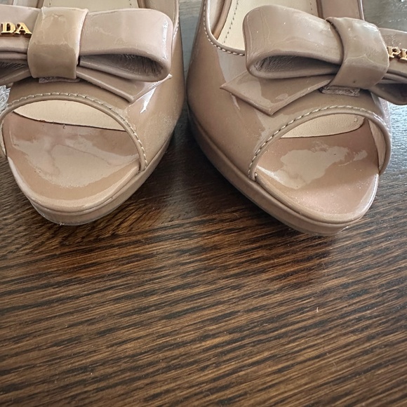 Authentic Prada Vernice Nude Espadrille - Size 37 - Picture 9 of 12